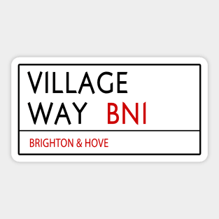 Village Way Brighton Sticker